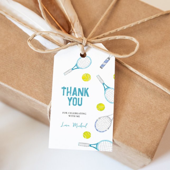 Étiquette cadeau d'anniversaire sur le thème du te (Créateur téléchargé)