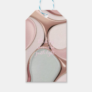 Étiquette cadeau dans un graphique abstrait élégan
