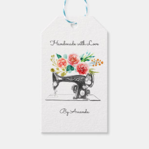 Étiquette cadeau de fabricant de solvants noir mac