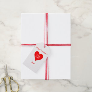 Étiquette cadeau de la Saint-Valentin