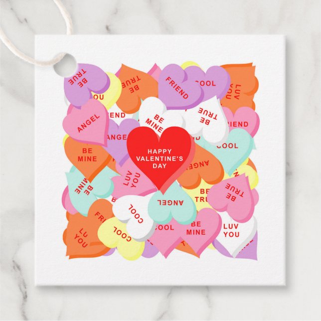 Étiquette cadeau de la Saint-Valentin (Devant)