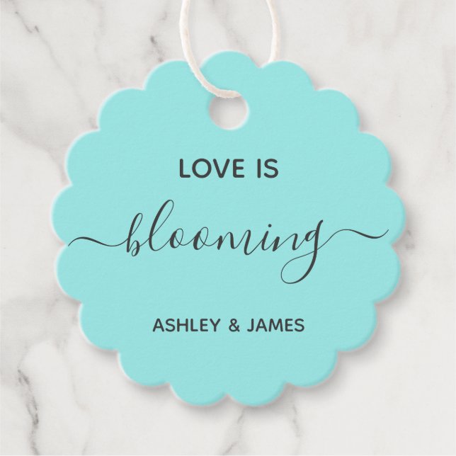 Étiquette cadeau de mariage ou de douche (Devant)