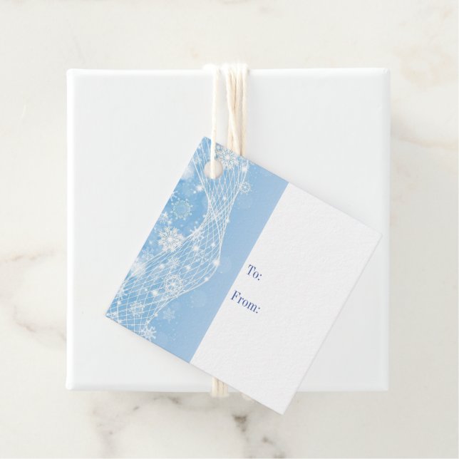 Étiquette cadeau de Noël (En situation)