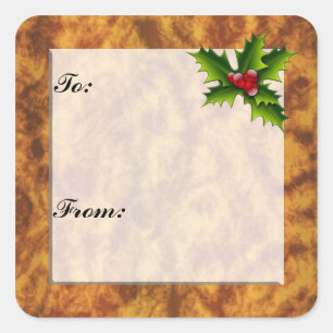 Étiquette cadeau de Noël