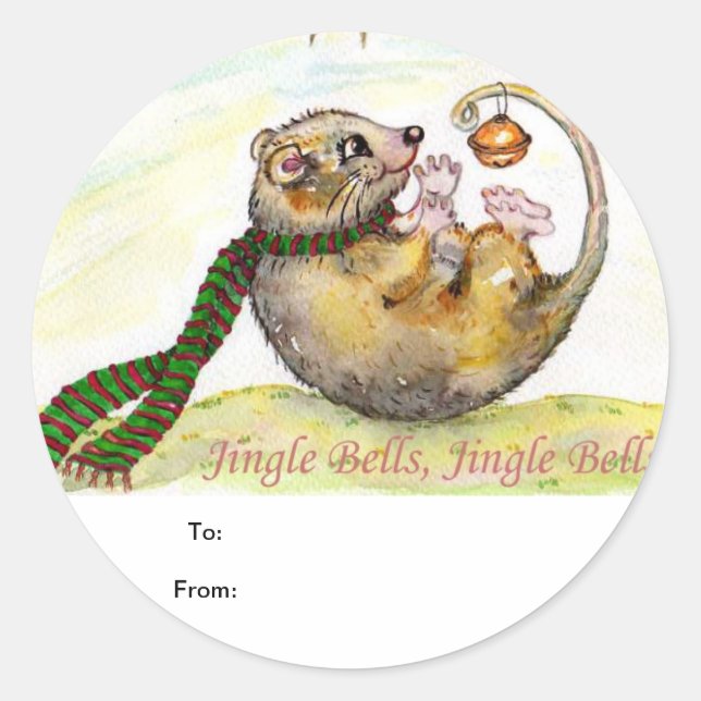 Étiquette cadeau de Noël (Devant)