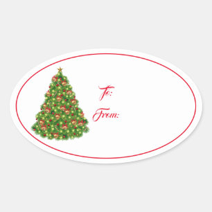 Étiquette cadeau de Noël