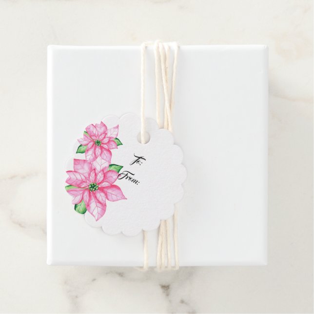 Étiquette cadeau de Noël (En situation)