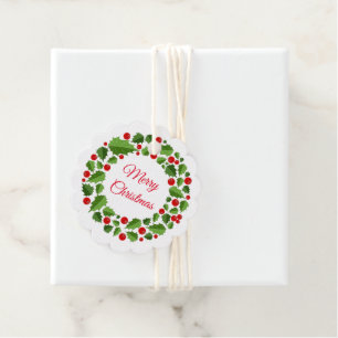 Étiquette cadeau de Noël