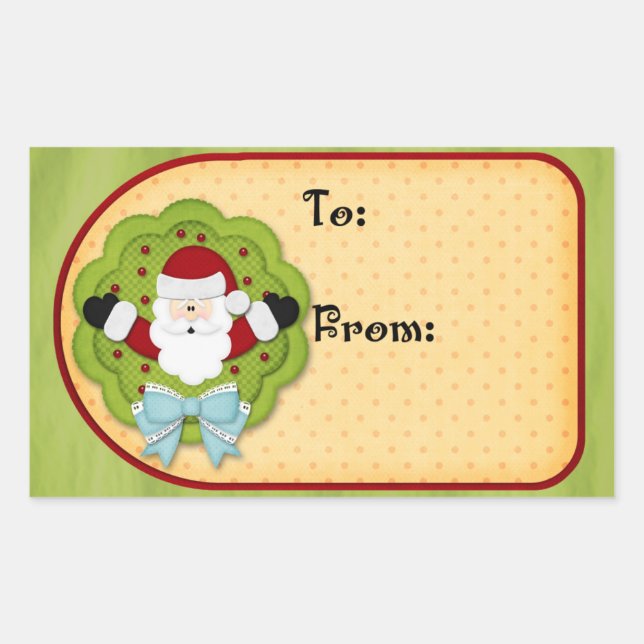 étiquette cadeau de Noël (Devant)