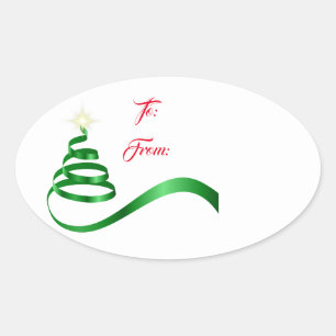 Étiquette cadeau de Noël