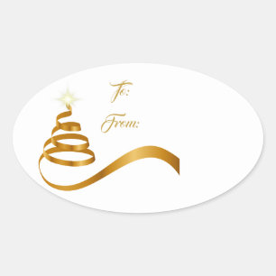 Étiquette cadeau de Noël