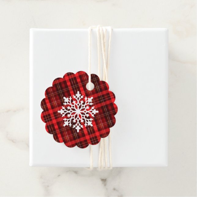Étiquette cadeau de Noël (En situation)