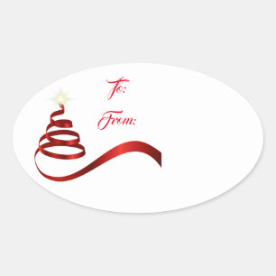 Étiquette cadeau de Noël