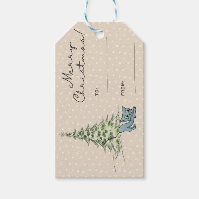 Étiquette cadeau de Noël (Devant)