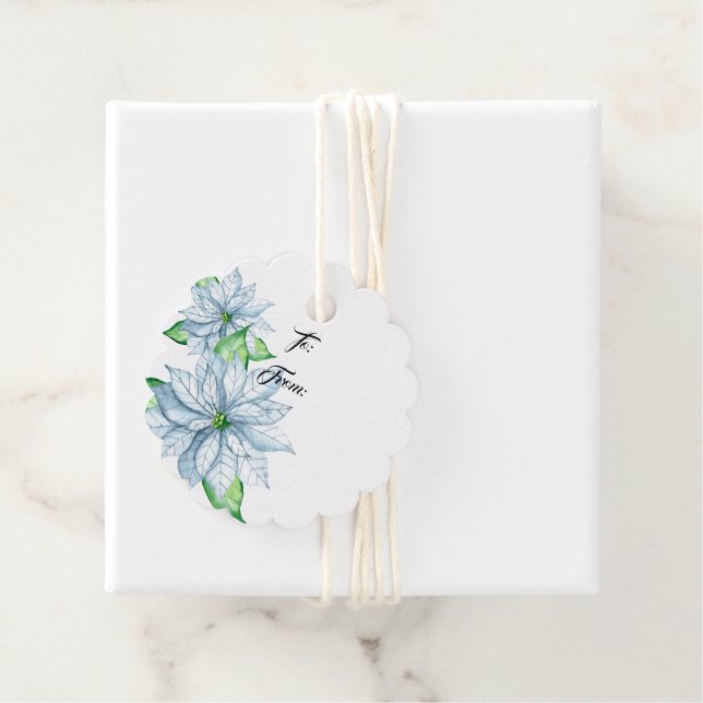 Étiquette cadeau de Noël (En situation)