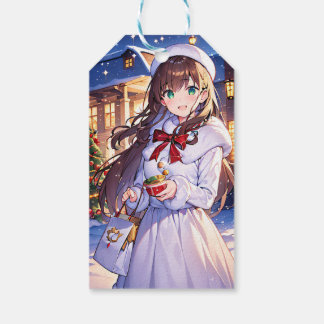 Étiquette cadeau de Noël