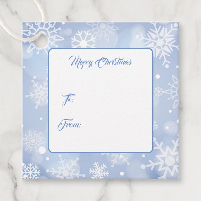 Étiquette cadeau de Noël (Devant)