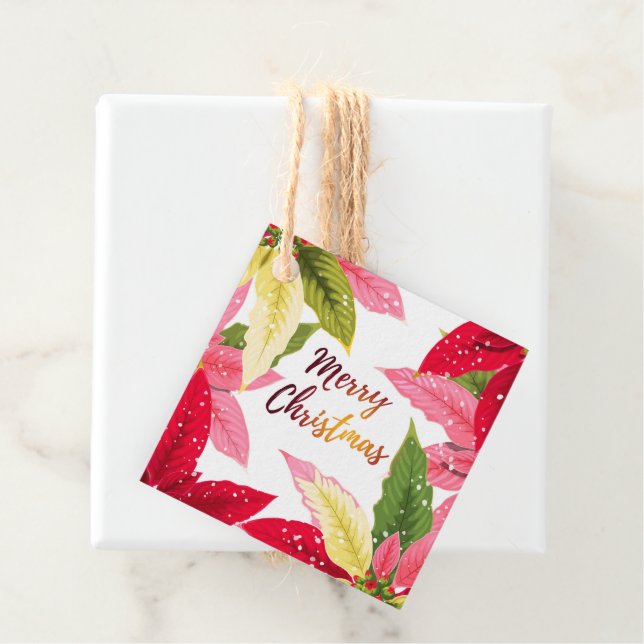 Étiquette cadeau de Noël (En situation)