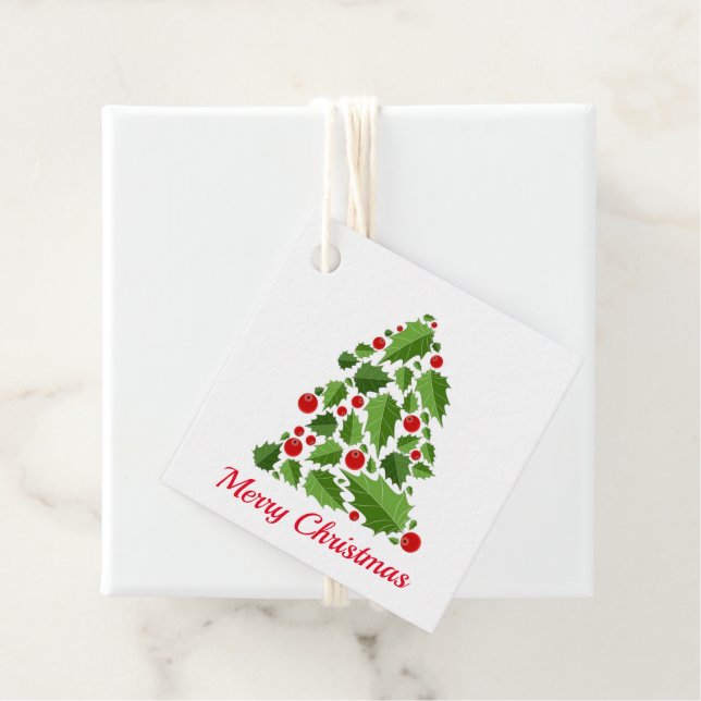 Étiquette cadeau de Noël (En situation)