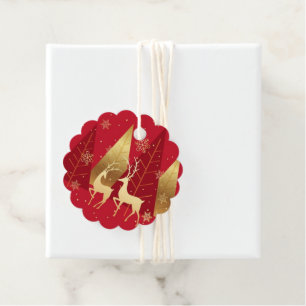 Étiquette cadeau de Noël