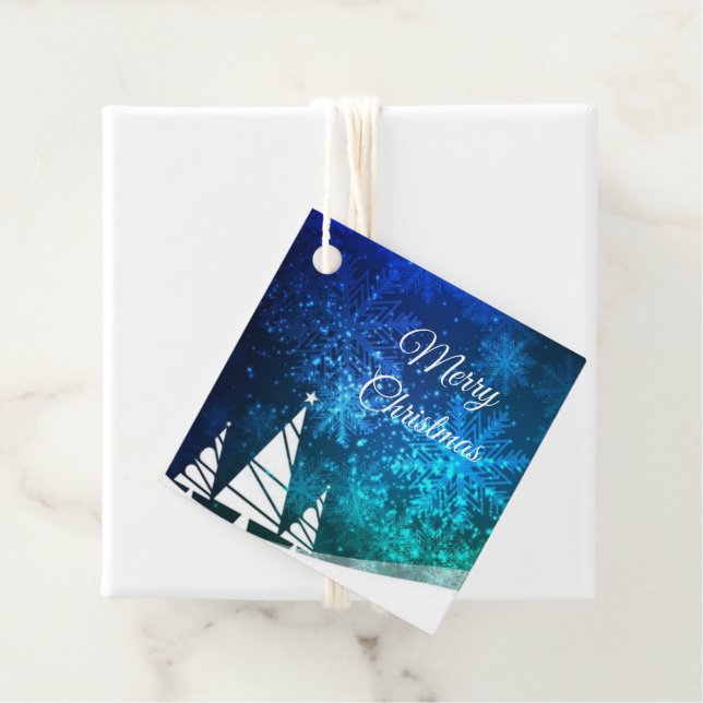 Étiquette cadeau de Noël (En situation)