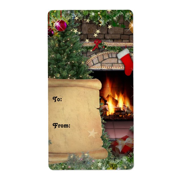 Étiquette cadeau de Noël (Devant)