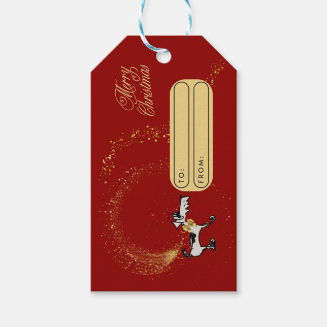 Étiquette cadeau de Noël (Devant)