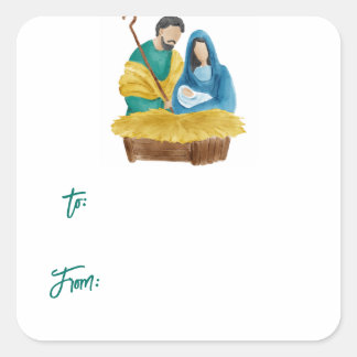 Étiquette cadeau de Noël Oh Holy Night