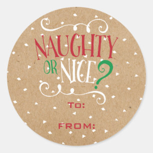 Étiquette cadeau de Noël ou de Noël