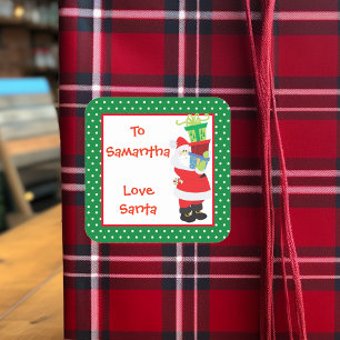 Étiquette Cadeau De Père Noël Personnalisée  Perso