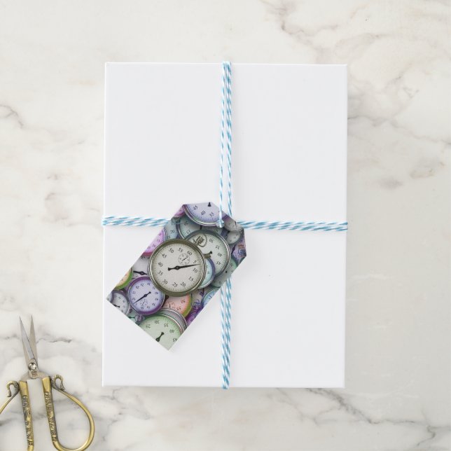étiquette cadeau de pièce temps (Avec de laficelle)