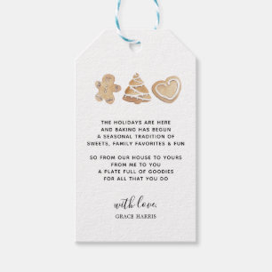 Étiquette cadeau de produits de vacances