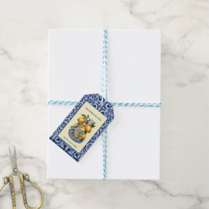 Étiquette cadeau de restaurant italien carrelage s