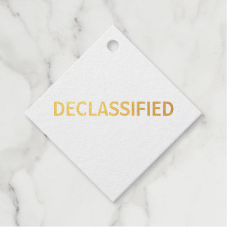 Étiquette-cadeau déclassifié