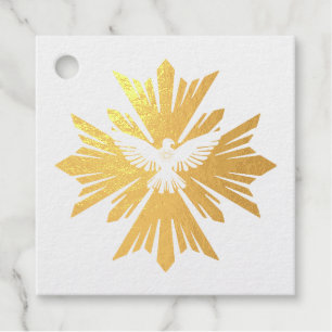 Étiquette-cadeau Divine colombe de paix