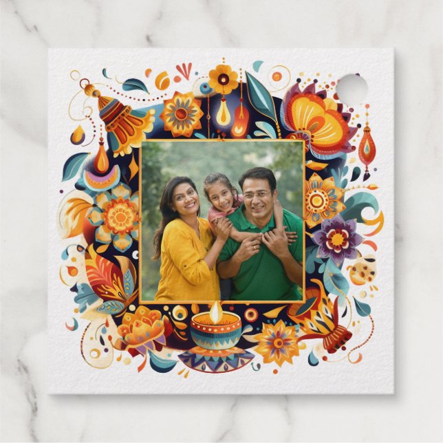 Étiquette-cadeau Diwali (Dos)