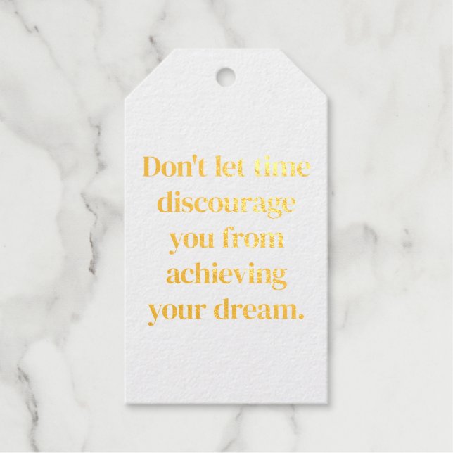 Étiquette cadeau Dream Foil (Recto)