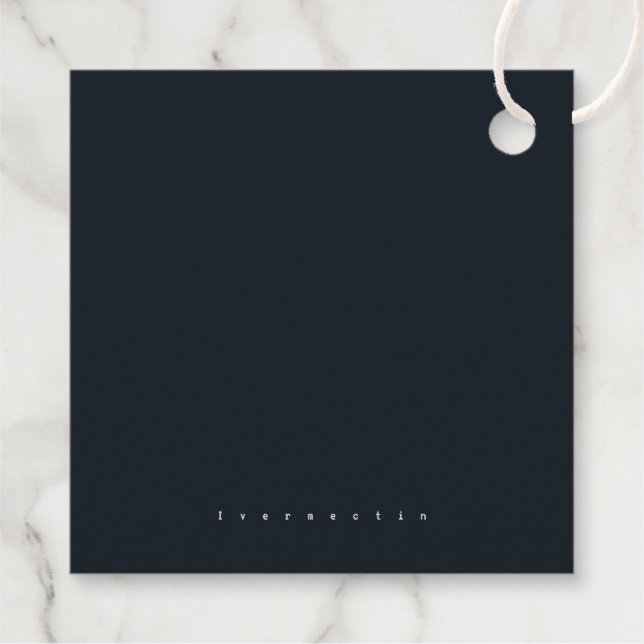 Étiquette-cadeau Ébauche reste Pharm Tech Adv nac brouillon feuille (Dos)