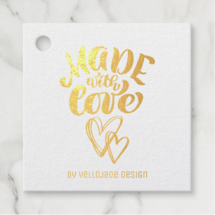 Étiquette-cadeau Élégante calligraphie personnalisable faite avec a