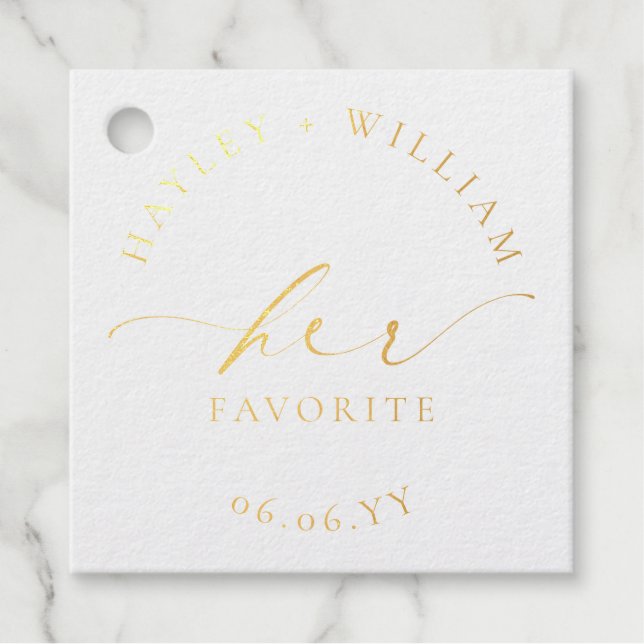 Étiquette-cadeau Ellesmere Son Préféré (Devant)