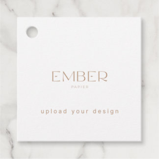 Étiquette cadeau Ember Papier 2x2 Téléchargez votr