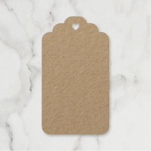 Étiquette cadeau en feuille