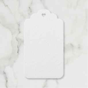 Étiquette cadeau en feuille