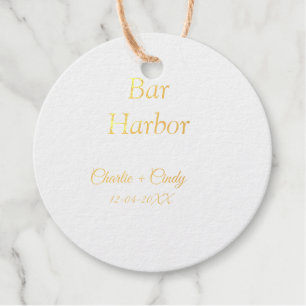 Étiquette-cadeau enterrement de vie de jeune fille à Bar Harbor dem