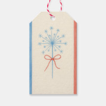 Étiquette cadeau étincelle