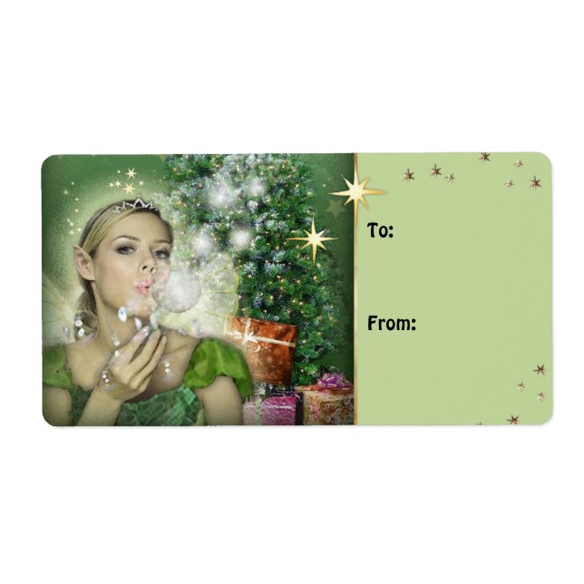 Étiquette cadeau Fairy Christmas (Devant)