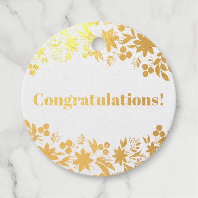 Étiquette-cadeau Félicitations (Devant)