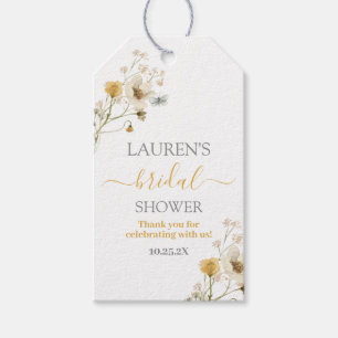 Étiquette cadeau fille Fête des mariées fleur s