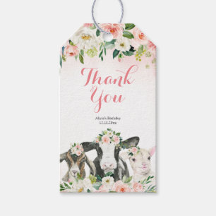 Étiquette cadeau Fille Fleur de ferme Favoriser