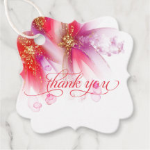 ÉTIQUETTE CADEAU | Fleur abstraite de lilas écarla